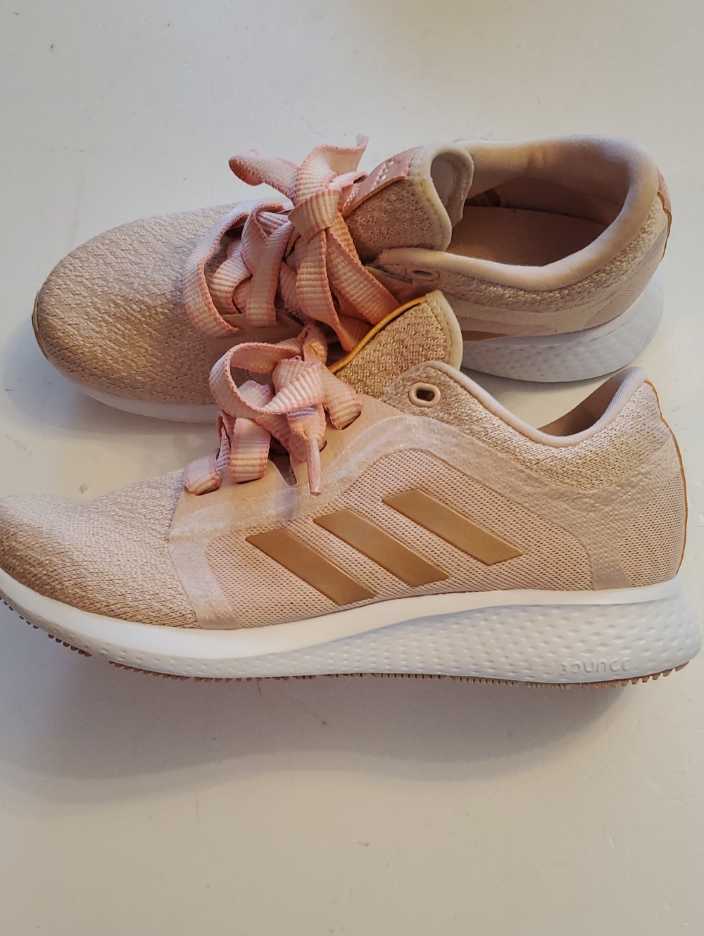 adidas EDGE LUX Light Pink Performance Sneakers with White Midsole